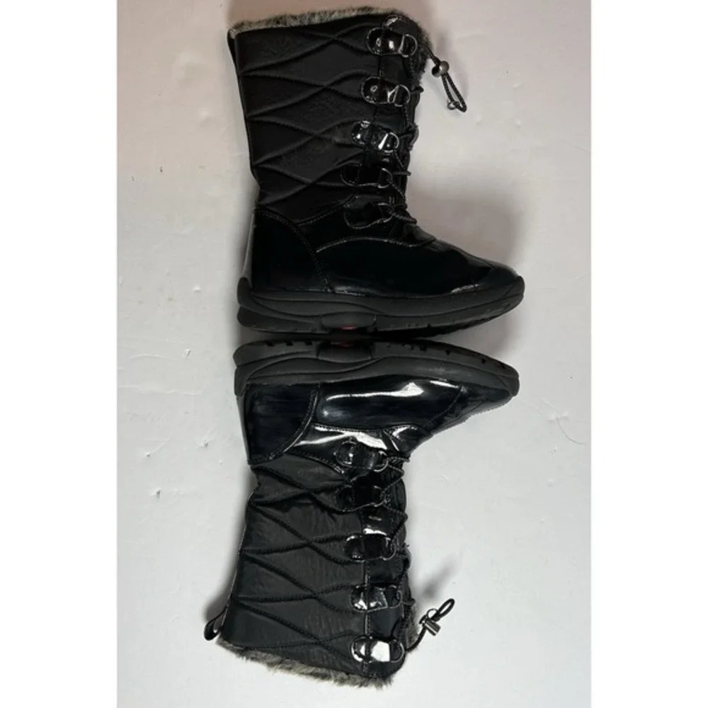 Khombu Girl's Kimmie Black Faux Fur Lined Boot‎ Size 13 M